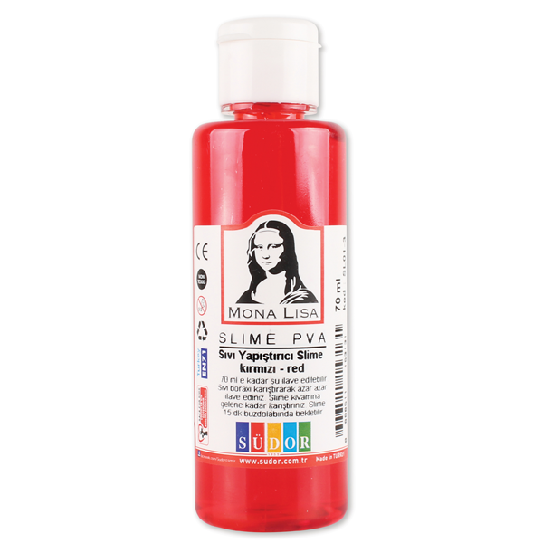 Mona Lisa Sıvı Yapıştırıcı Slime 70 ML Kırmızı-1