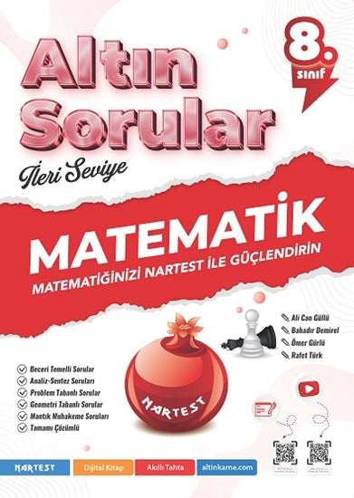 Nartest Yayınları 8. Sınıf Altın Sorular Matematik Soru Bankası-1