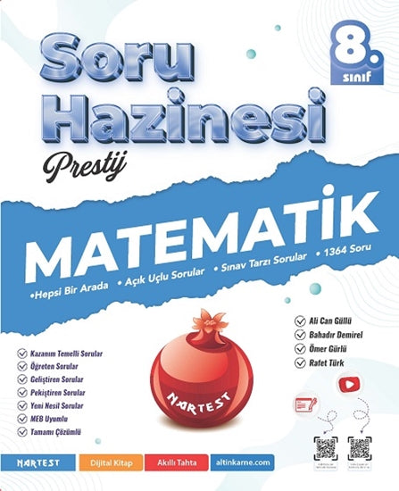 Nartest Yayınları 8. Sınıf Prestij Matematik Soru Hazinesi-1
