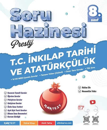 Nartest Yayınları 8. Sınıf Prestij T.C. İnkılap Tarihi Ve Atatürkçülük Soru Hazinesi-1