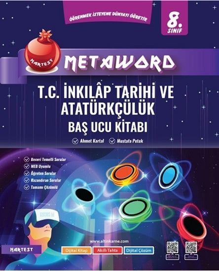 Nartest Yayınları 8. Sınıf T.C İnkılap Tarihi ve Atatürkçülük Metaword Baş Ucu Kitabı-1