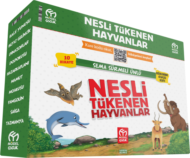 Nesli Tükenen Hayvanlar 10`lu Hikaye Seti-1