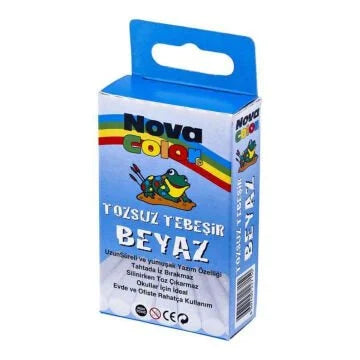 Nova Color Tebeşir 10 Lu Beyaz-1