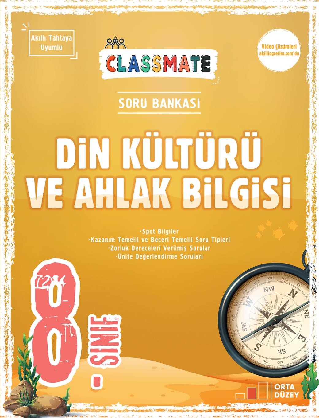Okyanus Yayınları 8. Sınıf Classmate Din Kültürü ve Ahlak Bilgisi Soru Bankası-1