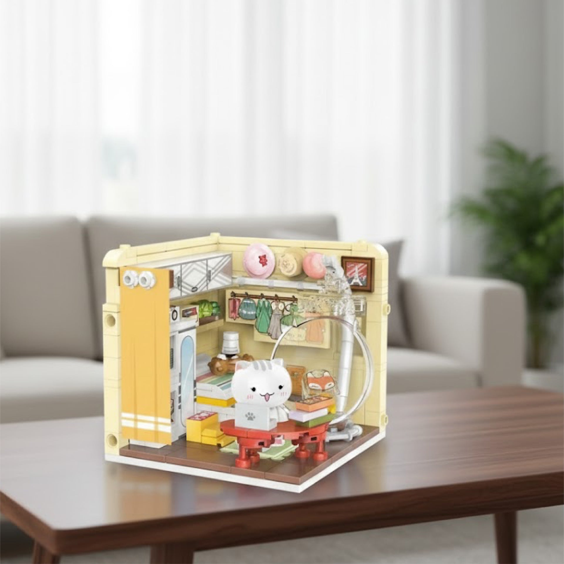 Panlos Kedi Mutfak 252 Parça Block Oyuncak P885003