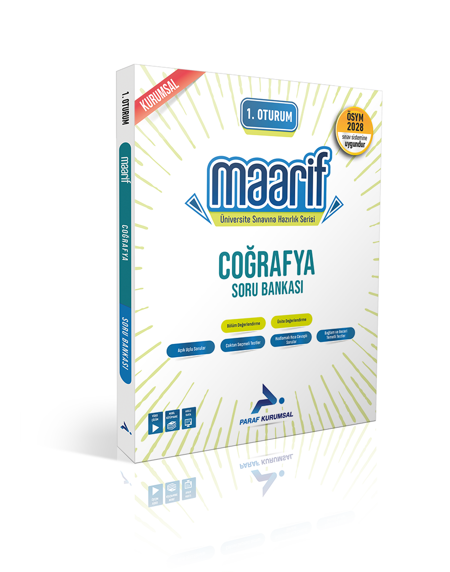Paraf 2028 Maarif Coğrafya Soru Bankası 1.Oturum