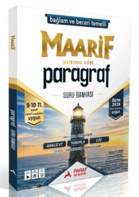 Paraf Akademi 2028 9. 10. ve 11. Sınıf Paragraf Maarif Soru Bankası-1