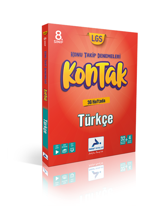 Paraf Yayınları 8. Sınıf Türkçe Kontak Konu Takip Denemeleri