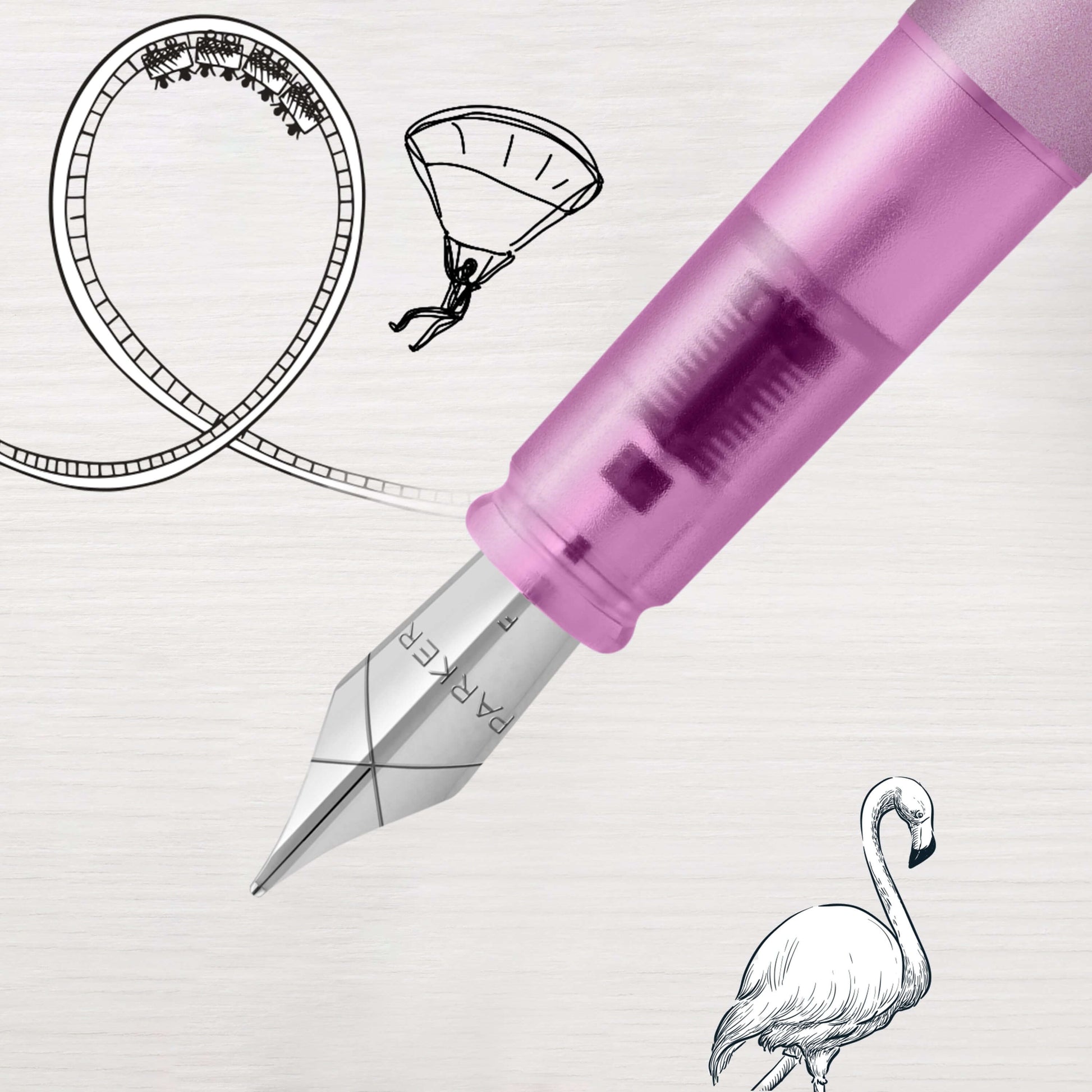 Parker Dolma Kalem Vector XL M Uç Lila-5