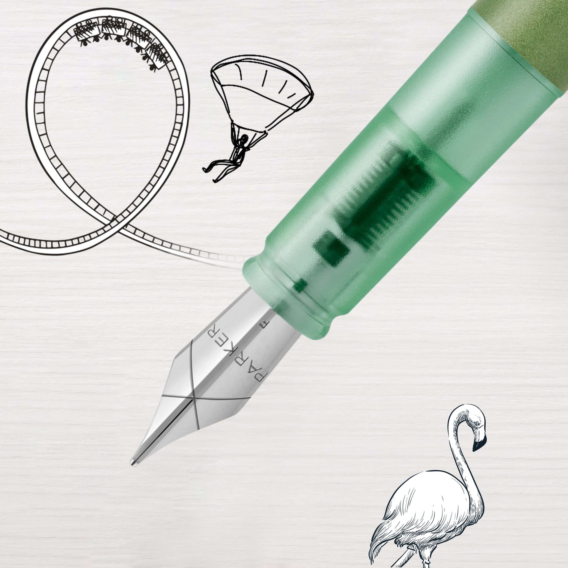 Parker Dolma Kalem Vector XL M Uç Yeşil-5