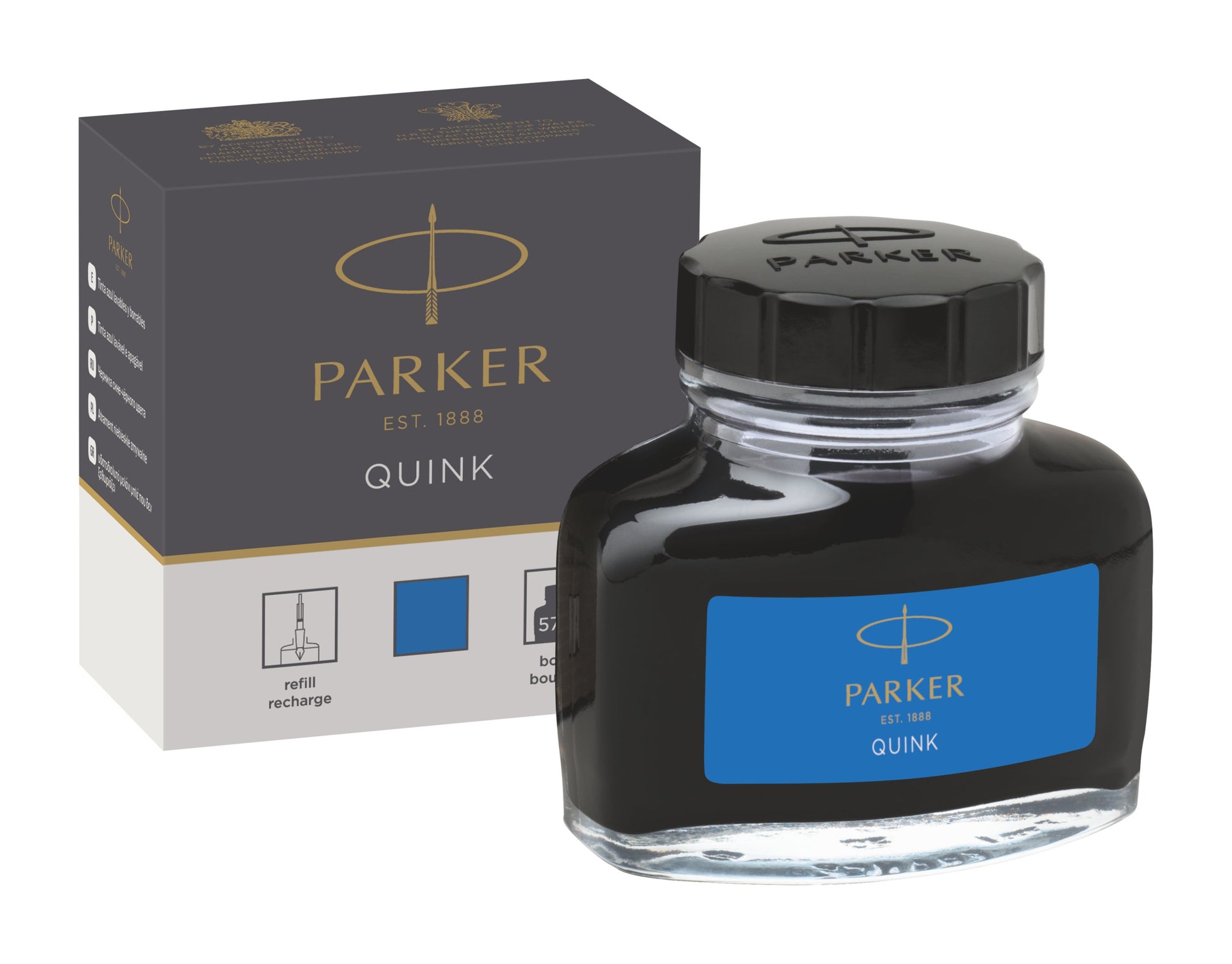 Parker Quink Şişe Mürekkep Yıkanabilir Mavi-1