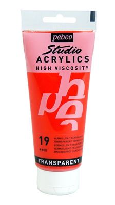 Pebeo Akrilik Studıo Boyaları 100 Ml Transparent Vermilion-1