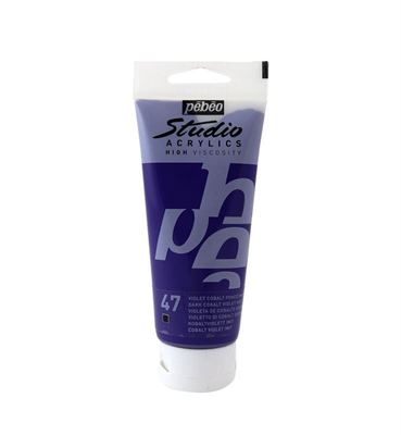 Pebeo Studıo Akrilik Boya 100 Ml Dark Cobalt Violet-1