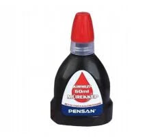 Pensan Tahta Kalem Mürekkebi 60 ML Kırmızı-1