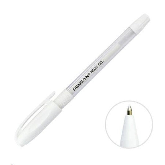 Pensan Tükenmez Kalem Jel 1.0 MM Neon Beyaz 2290-1