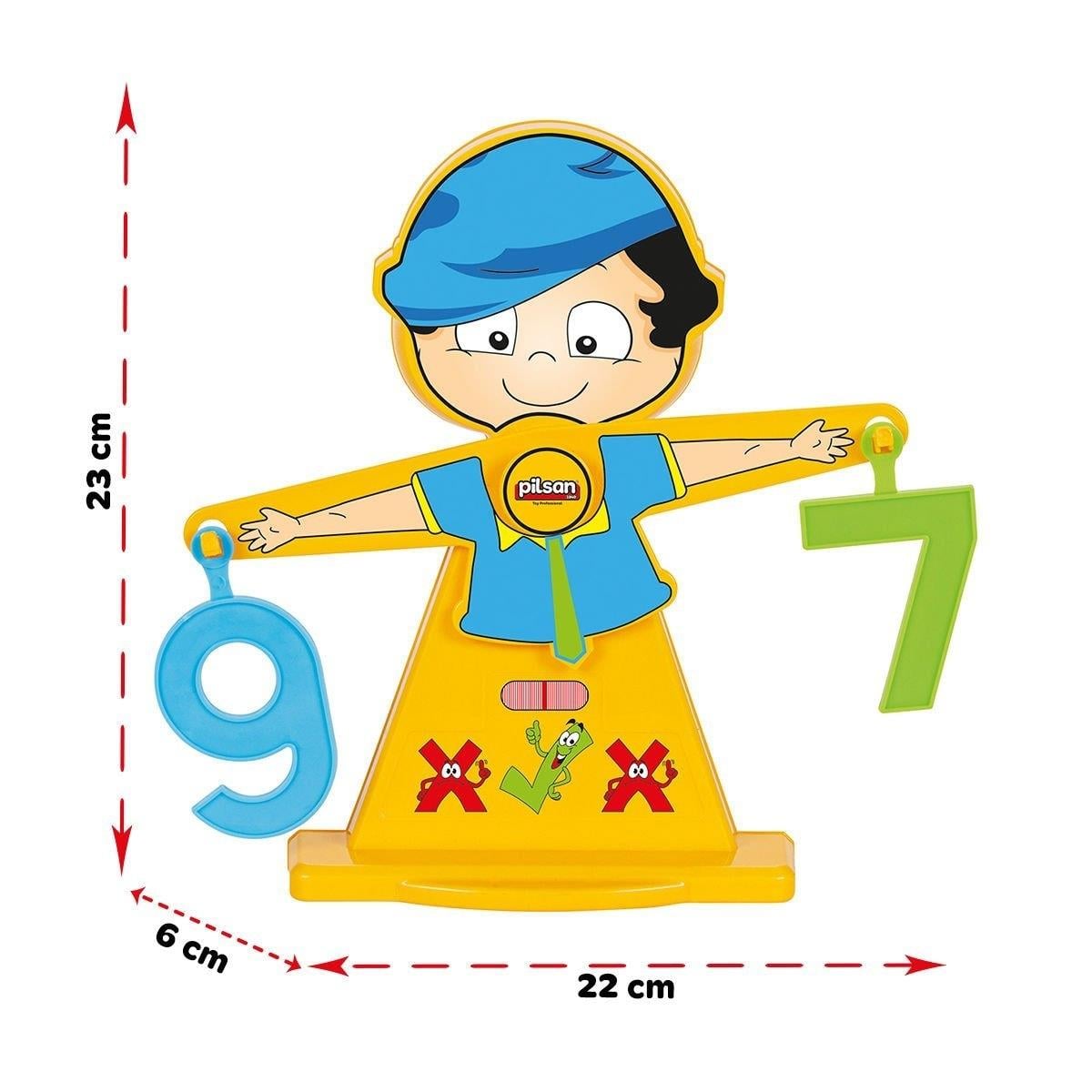 Pilsan Oyuncak Sayı Terazisi (17 Parça) Sarı-3