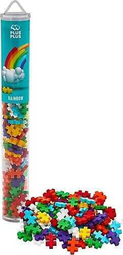 Plus Plus Rainbow Tube Mix 100 Pieces-1