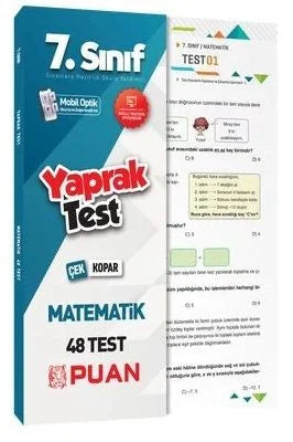 Puan Yayınları 7. Sınıf Matematik Çek Kopart Akıllı Test
