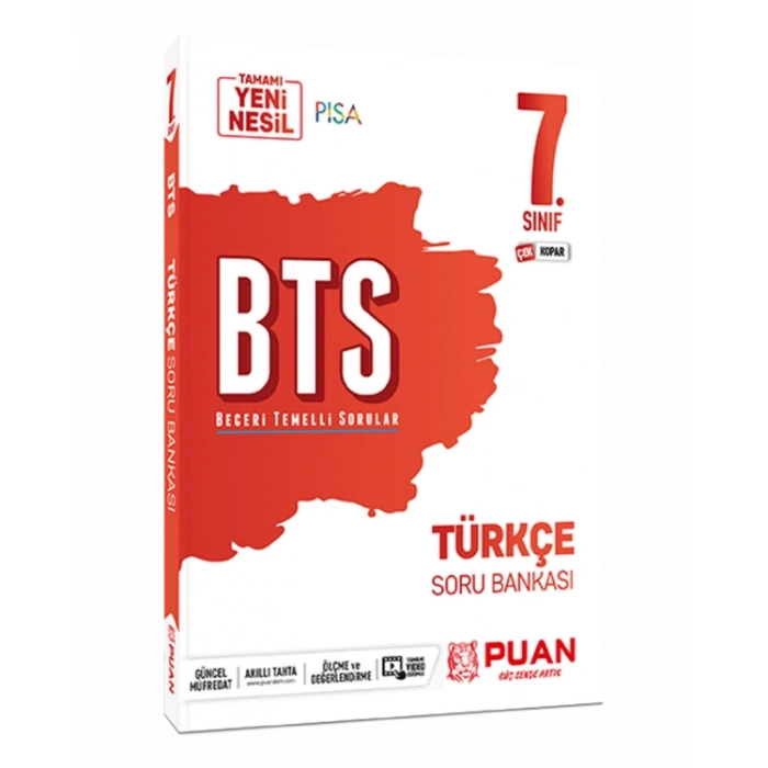 Puan Yayınları 7. Sınıf Türkçe BTS Beceri Temelli Soru Bankası-1