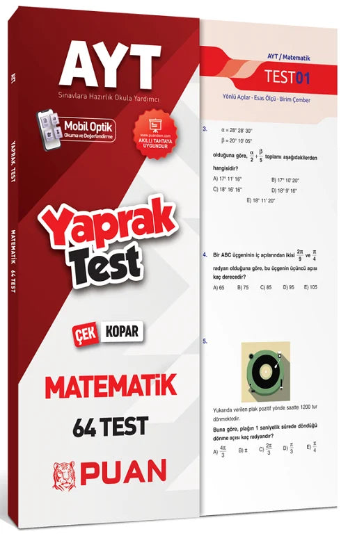 Puan Yayınları AYT Matematik Yaprak Test