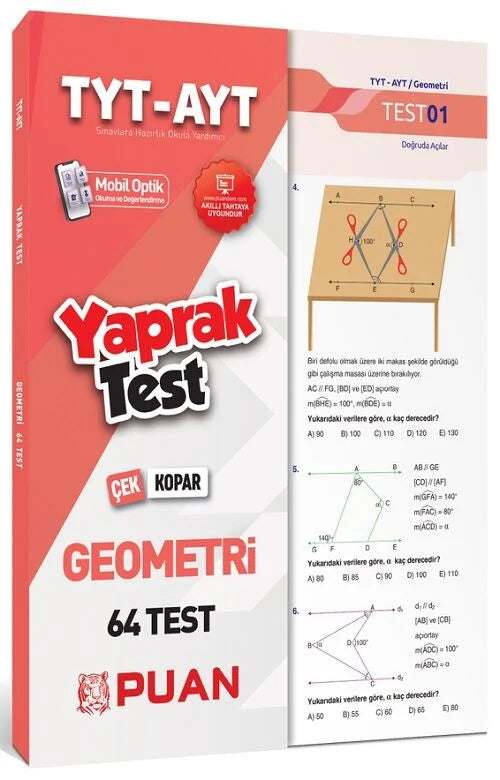 Puan Yayınları TYT AYT Geometri Yaprak Test