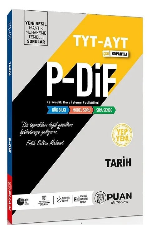 Puan Yayınları TYT AYT Tarih PDİF Konu Anlatım Fasikülleri