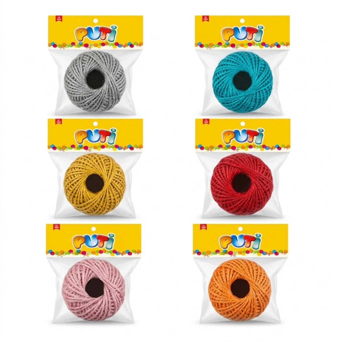 Puti Çuval İp Renkli 30 Metre-1