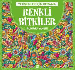 Renkli Bitkiler Yetişkinler İçin Boyama Gizem Ulaş Dokuz Yayınları