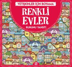 Renkli Evler Yetişkinler İçin Boyama Gizem Ulaş Dokuz Yayınları