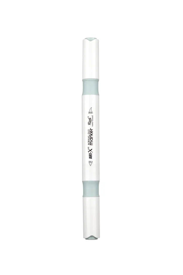 Rich Art-X Acrylic Duo Marker Çift Uçlu Su Bazlı Boyama Kalemi No:153 Gri Mavi