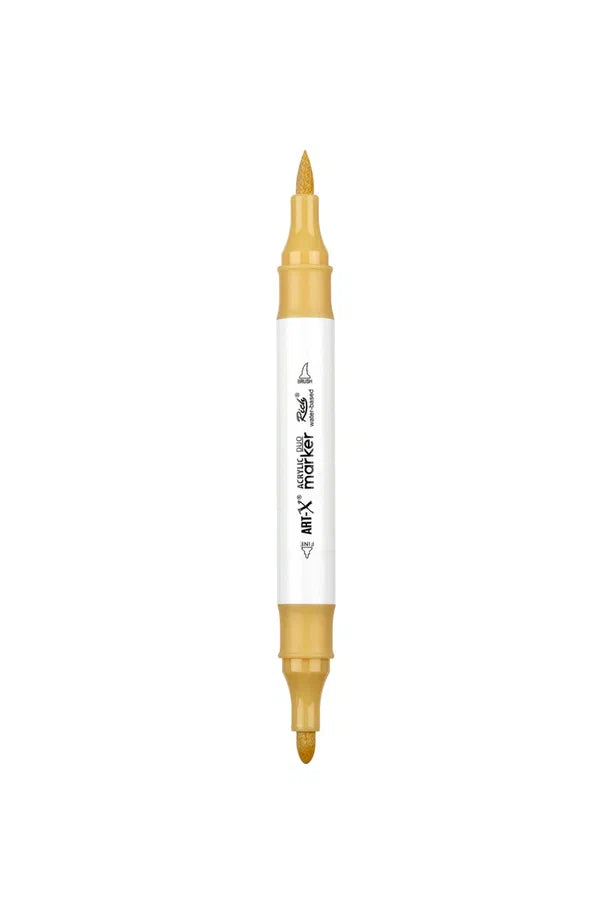Rich Art-X Acrylic Duo Marker Çift Uçlu Su Bazlı Boyama Kalemi No:210 Krem