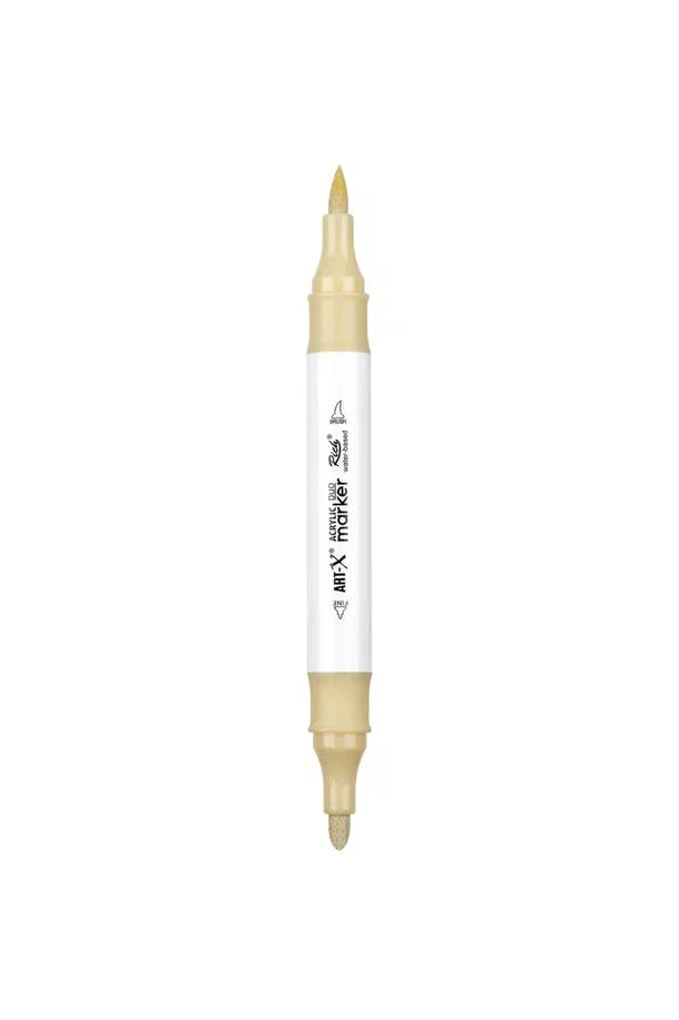 Rich Art-X Acrylic Duo Marker Çift Uçlu Su Bazlı Boyama Kalemi No:211 Keten