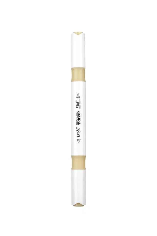 Rich Art-X Acrylic Duo Marker Çift Uçlu Su Bazlı Boyama Kalemi No:211 Keten-2