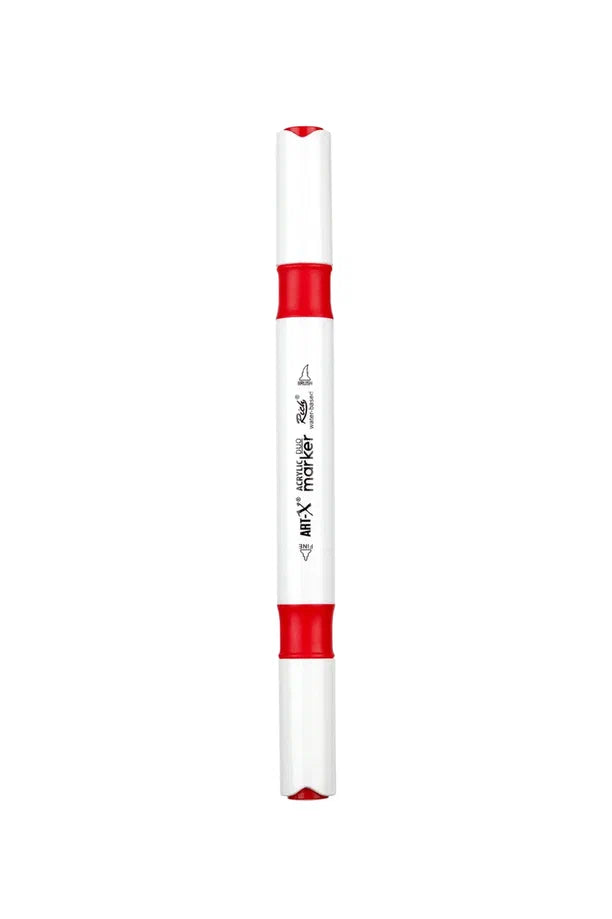 Rich Art-X Acrylic Duo Marker Çift Uçlu Su Bazlı Boyama Kalemi No:36 Kırmızı