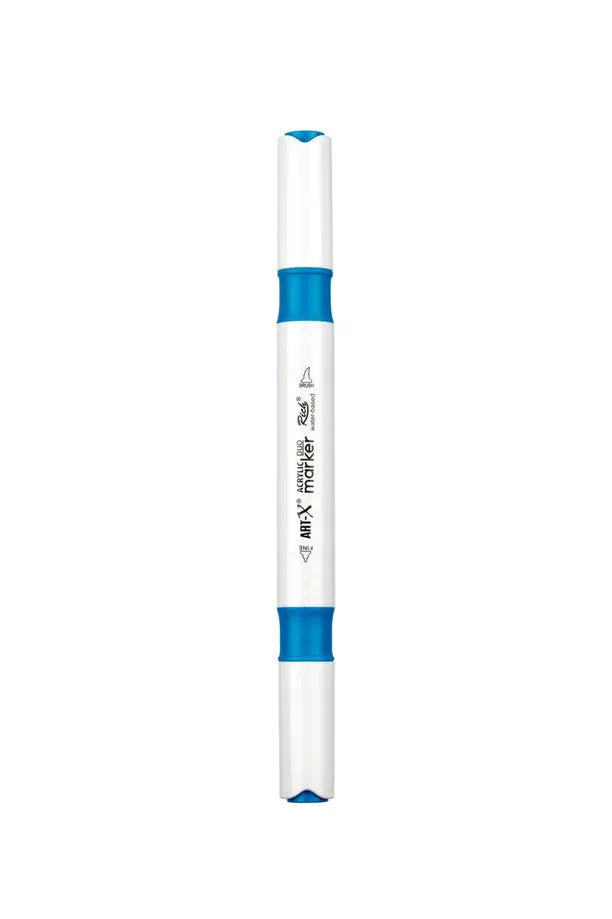 Rich Art-X Acrylic Duo Marker Çift Uçlu Su Bazlı Boyama Kalemi No:48 Okyanus Mavi