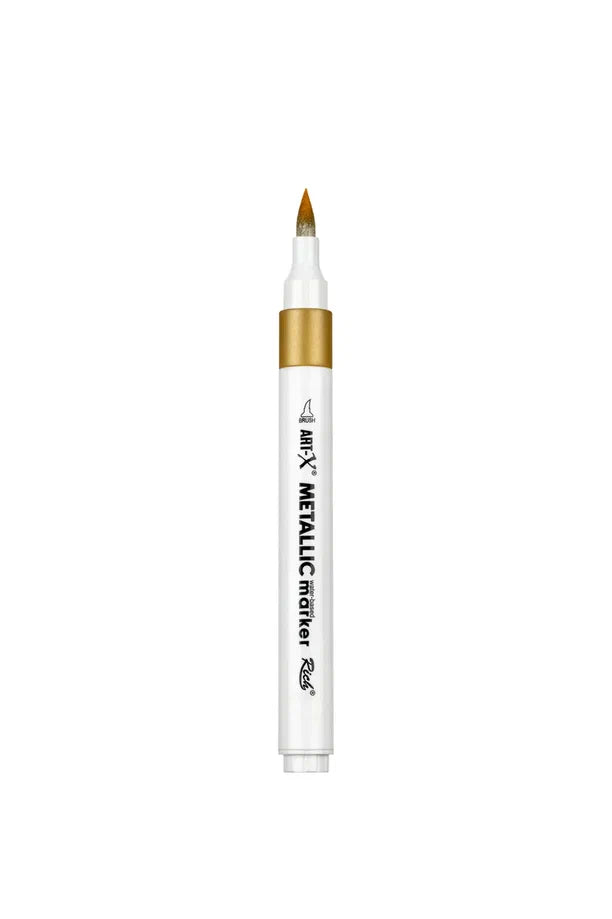 Rich Art-X Acrylic Metallic Marker Su Bazlı Yaldızlı Boyama Kalemi Metalik Altın