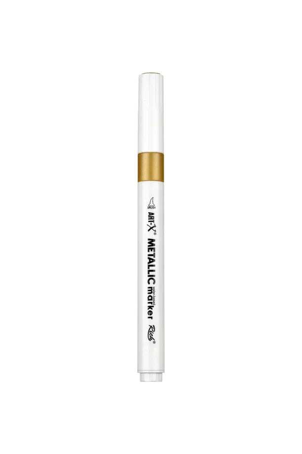 Rich Art-X Acrylic Metallic Marker Su Bazlı Yaldızlı Boyama Kalemi Metalik Altın-2
