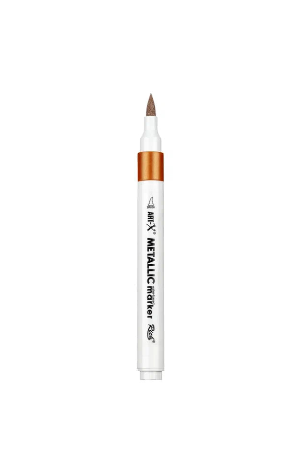 Rich Art-X Acrylic Metallic Marker Su Bazlı Yaldızlı Boyama Kalemi Metalik Bakır