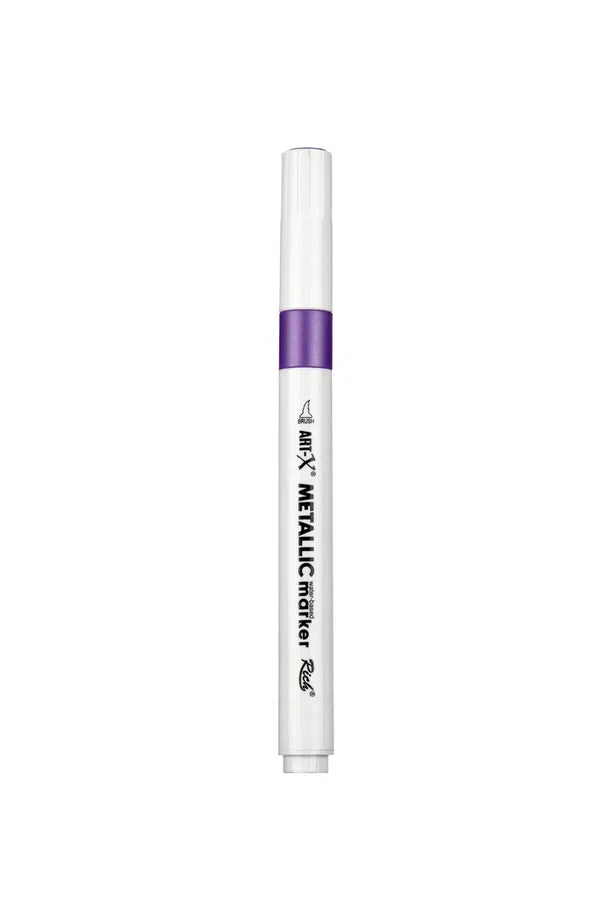 Rich Art-X Acrylic Metallic Marker Su Bazlı Yaldızlı Boyama Kalemi Metalik Mor-2