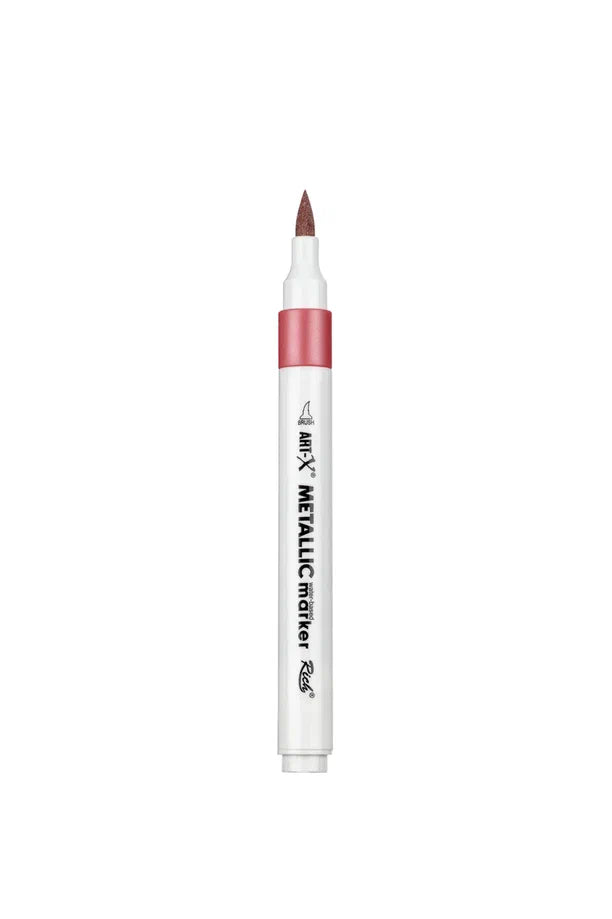 Rich Art-X Acrylic Metallic Marker Su Bazlı Yaldızlı Boyama Kalemi Metalik Pembe
