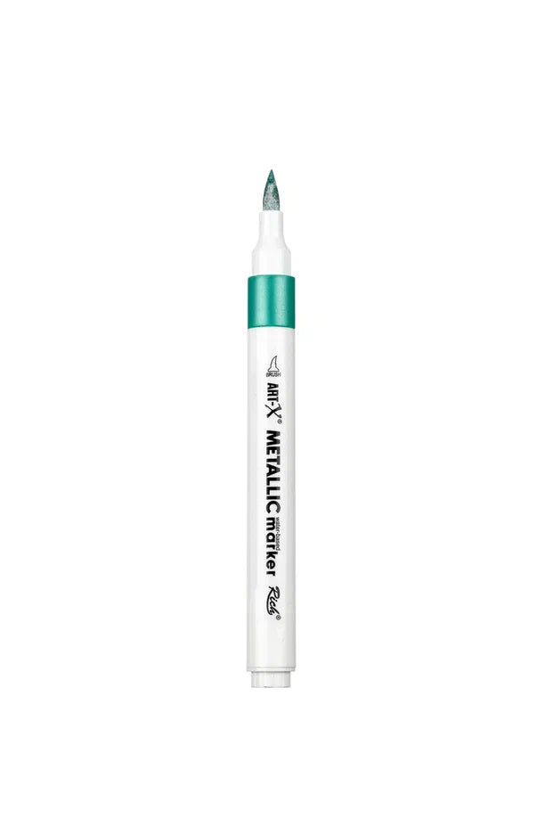 Rich Art-X Acrylic Metallic Marker Su Bazlı Yaldızlı Boyama Kalemi Metalik Turkuaz