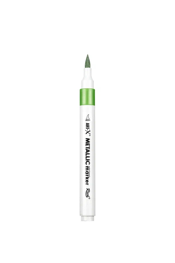 Rich Art-X Acrylic Metallic Marker Su Bazlı Yaldızlı Boyama Kalemi Metalik Yeşil-1