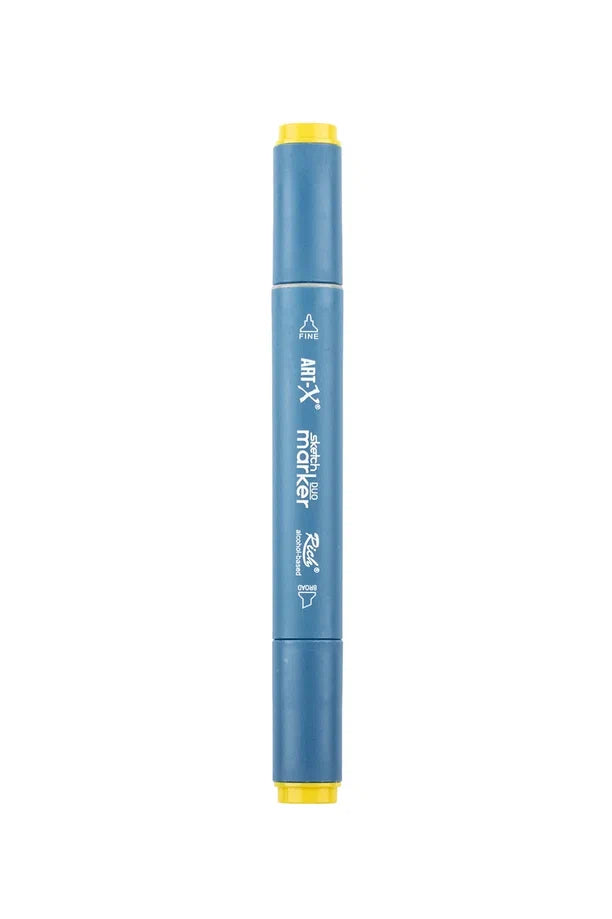 Rich Art-X Sketch Marker Duo Çift Uçlu Marker Kalem 106 Light Yellow-2