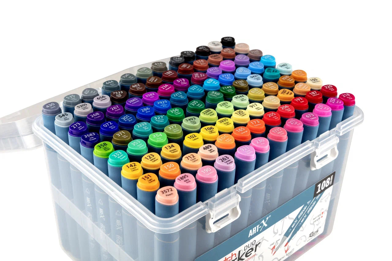 Rich Art-X Sketch Marker Duo Çift Uçlu Marker Kalem 108 Renk Set-3
