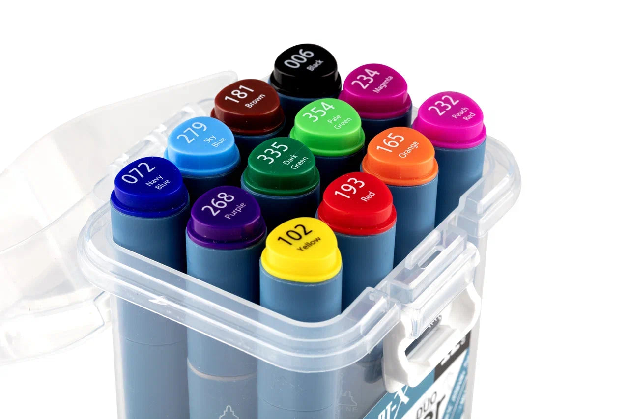Rich Art-X Sketch Marker Duo Çift Uçlu Marker Kalem 12 Renk Set-3