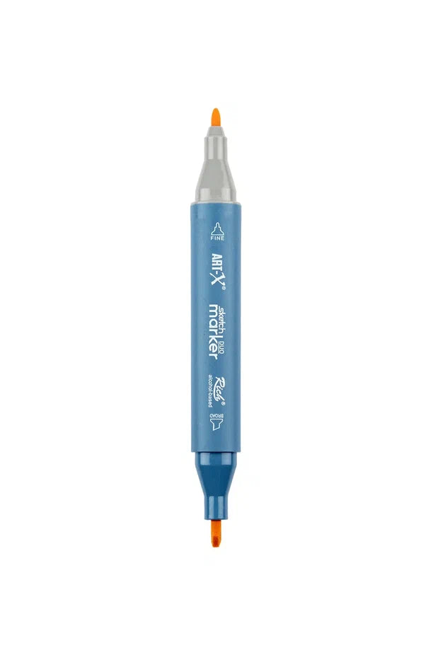 Rich Art-X Sketch Marker Duo Çift Uçlu Marker Kalem 134 Middle Yellow-1
