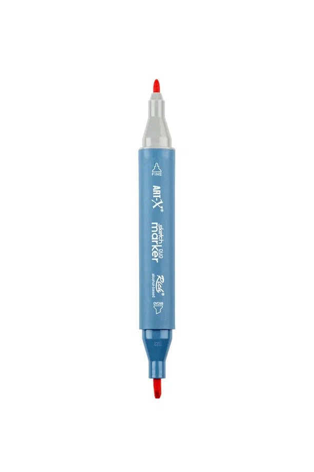 Rich Art-X Sketch Marker Duo Çift Uçlu Marker Kalem 206 Deep Red