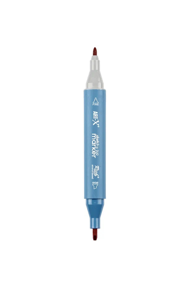 Rich Art-X Sketch Marker Duo Çift Uçlu Marker Kalem 218 Rose Red-1