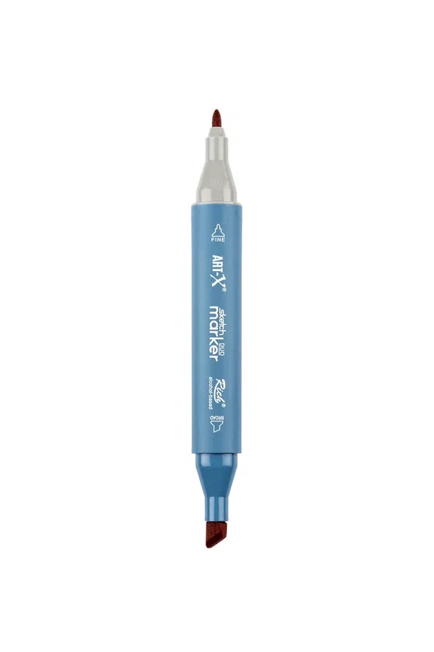 Rich Art-X Sketch Marker Duo Çift Uçlu Marker Kalem 220 Wine Red-1