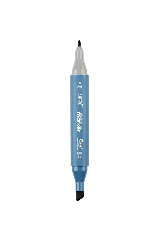 Rich Art-X Sketch Marker Duo Çift Uçlu Marker Kalem 2213 Deep Sea Blue-1